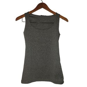 Zara Women's‎ WB Collection Gray Scoop Neck Tank Top Small Stretch